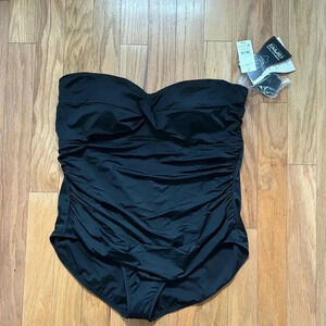 Embrace Your Curves by Miracle Brands Walmart Black Bathing Suit size 3X